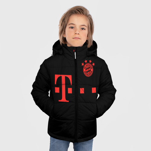 Зимняя куртка для мальчиков 3D FC Bayern M?nchen 20-21, цвет светло-серый - фото 3
