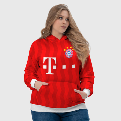 Женская толстовка 3D FC Bayern Munchen, цвет 3D печать - фото 6