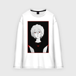 Мужской лонгслив oversize хлопок Evangelion Ray