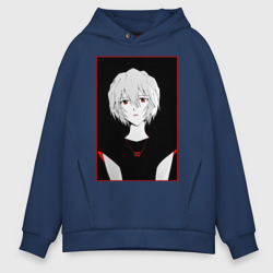 Мужское худи Oversize хлопок Evangelion Ray