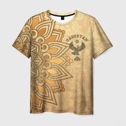 Мужская футболка 3D Дагестан в золоте