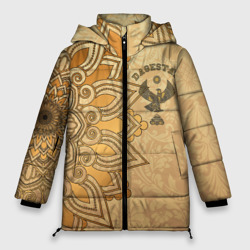 Женская зимняя куртка Oversize Дагестан в золоте