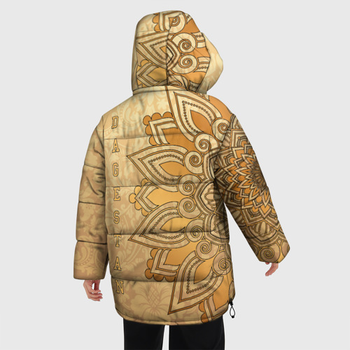Женская зимняя куртка Oversize Дагестан в золоте, цвет черный - фото 4