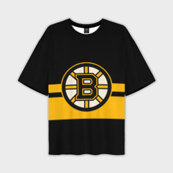 Мужская футболка oversize 3D Boston Bruins NHL
