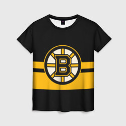 Женская футболка 3D Boston Bruins NHL