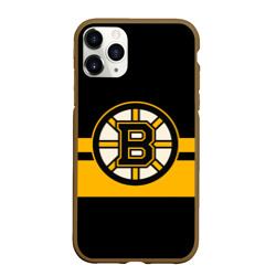 Чехол для iPhone 11 Pro матовый Boston Bruins NHL