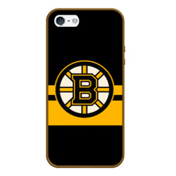 Чехол для iPhone 5/5S матовый Boston Bruins NHL