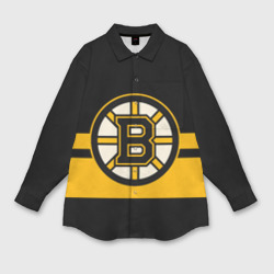 Женская рубашка oversize 3D Boston Bruins NHL