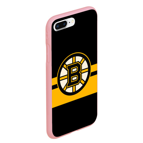 Чехол для iPhone 7Plus/8 Plus матовый с принтом BOSTON BRUINS NHL, вид сбоку #3