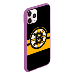 Чехол для iPhone 11 Pro Max матовый Boston Bruins NHL - фото 2