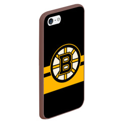 Чехол для iPhone 5/5S матовый Boston Bruins NHL - фото 2