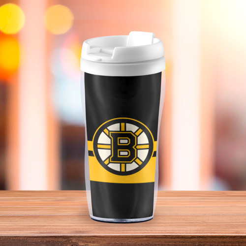 Термокружка-непроливайка Boston Bruins NHL, цвет белый - фото 3