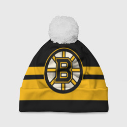 Шапка 3D c помпоном Boston Bruins NHL