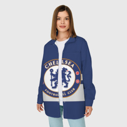 Женская рубашка oversize 3D FC chelsea - фото 2