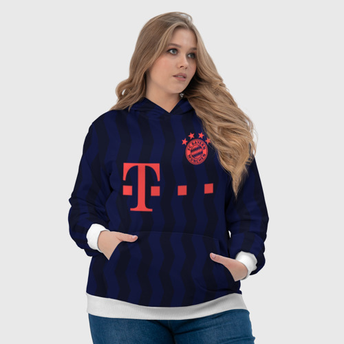 Женская толстовка 3D FC Bayern Munchen, цвет 3D печать - фото 6