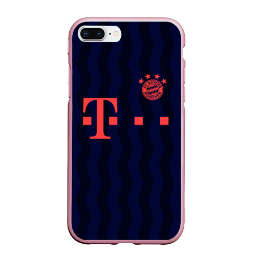 Чехол для iPhone 7Plus/8 Plus матовый FC Bayern Munchen, цвет розовый