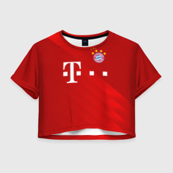 Женская футболка Crop-top 3D FC Bayern Munchen
