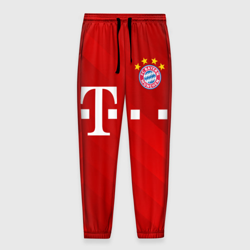 Мужские брюки 3D с принтом FC Bayern Munchen, вид спереди #2