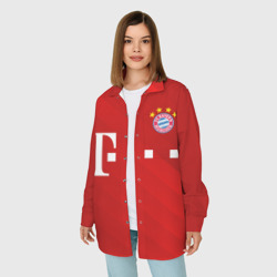 Женская рубашка oversize 3D FC Bayern Munchen - фото 2