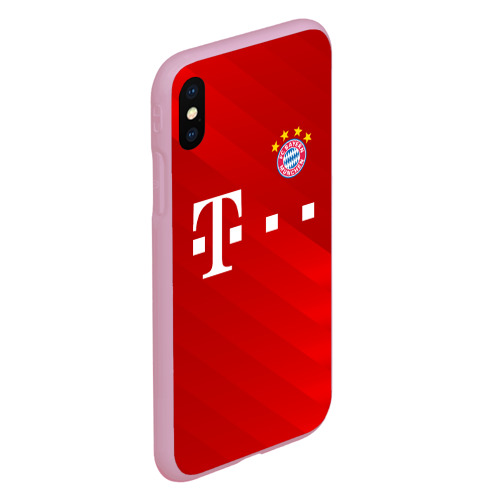 Чехол для iPhone XS Max матовый с принтом FC Bayern Munchen, вид сбоку #3