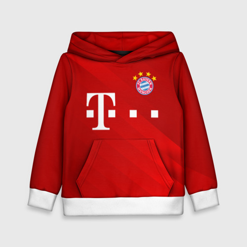 Детская толстовка 3D FC Bayern Munchen, цвет белый