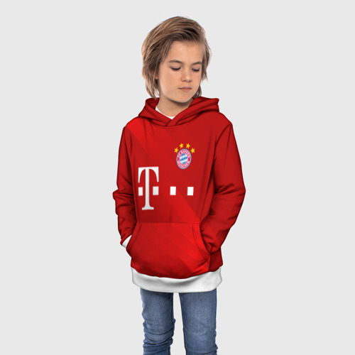 Детская толстовка 3D FC Bayern Munchen, цвет белый - фото 3