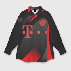 Женская рубашка oversize 3D FC Bayern Munchen