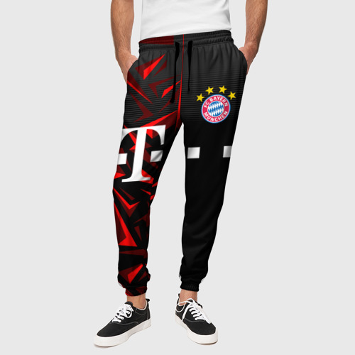 Мужские брюки 3D с принтом FC Bayern Munchen Форма, вид сбоку #3