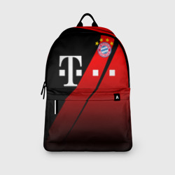 Рюкзак с принтом FC Bayern Munchen Форма для любого человека, вид спереди №3. Цвет основы: белый