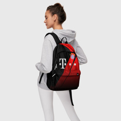 Рюкзак с принтом FC Bayern Munchen Форма для любого человека, вид спереди №4. Цвет основы: белый