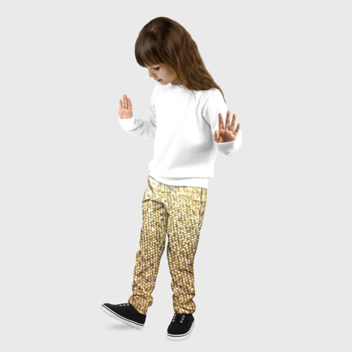 Детские брюки 3D Блёстки, цвет 3D печать - фото 3
