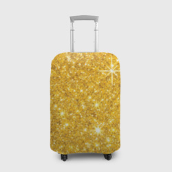 Чехол для чемодана 3D Золотой блеск