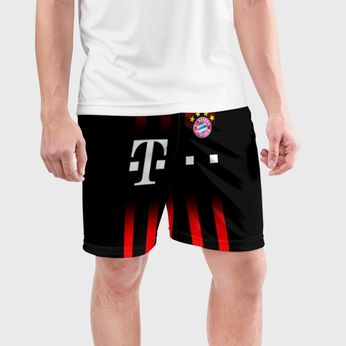 Мужские шорты спортивные FC Bayern Munchen, цвет 3D печать - фото 3