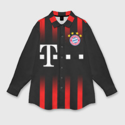 Женская рубашка oversize 3D FC Bayern Munchen