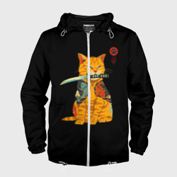 Мужская ветровка 3D Котик