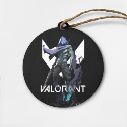 Деревянная игрушка круг Valorant omen