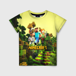 Minecraft Майнкрафт – Детская футболка 3D с принтом купить со скидкой в -33%