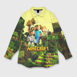 Мужская рубашка oversize 3D Minecraft Майнкрафт