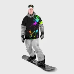Накидка на куртку 3D Неоновые краски