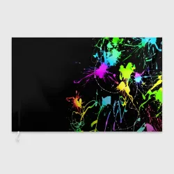 Флаг 3D Неоновые краски