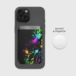 Картхолдер Magsafe магнитный Неоновые краски - фото 2