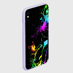 Чехол для iPhone XS Max матовый Неоновые краски - фото 2