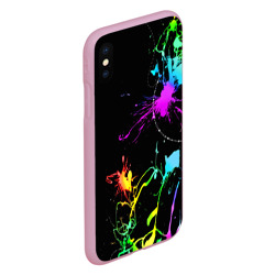 Чехол для iPhone XS Max матовый Неоновые краски - фото 2