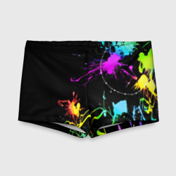 Детские купальные плавки 3D Неоновые краски