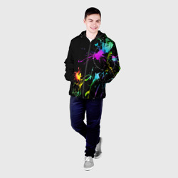 Мужская куртка 3D Неоновые краски - фото 2