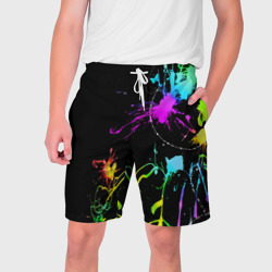 Мужские шорты 3D Неоновые краски