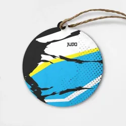 Деревянная игрушка круг Judo дзюдо