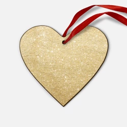 Деревянная игрушка Сердце Золотой песок