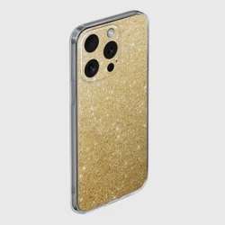 Чехол для iPhone 15 Pro силиконовый с защитой камеры Золотой песок - фото 2