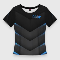 Женская футболка 3D Slim CCCP